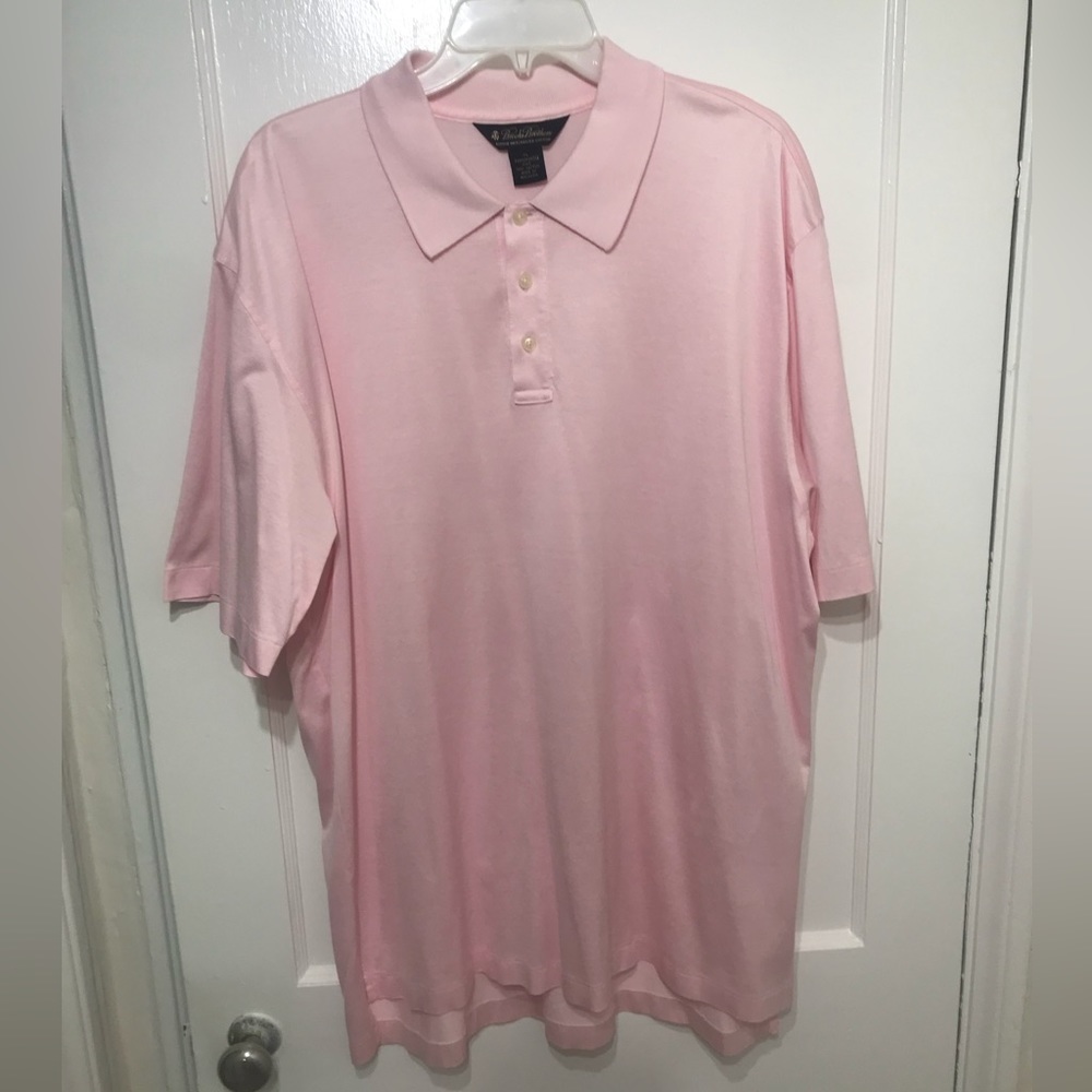 Brooks Brothers Double Mercerized Performance Knit Shirt Size XL
